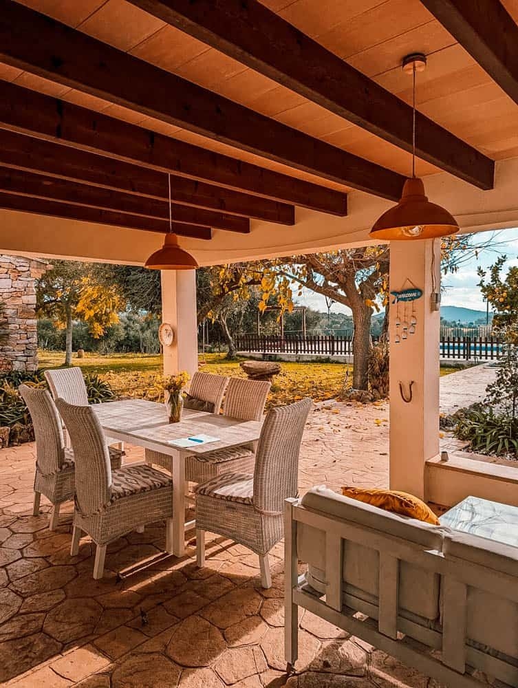 Terrasse der Finca